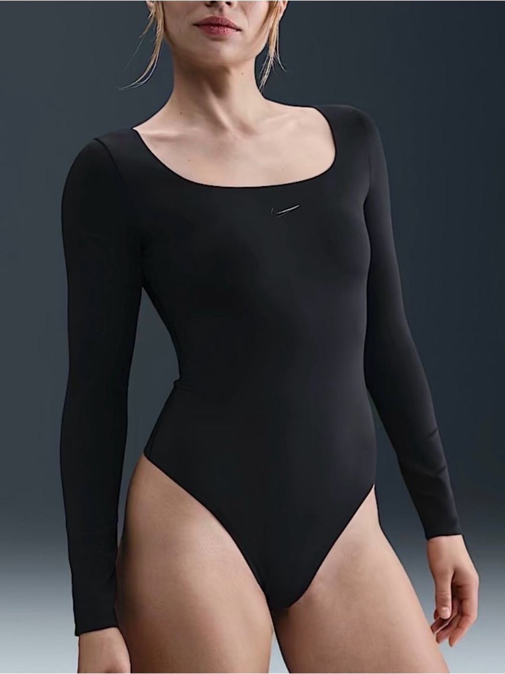 Nike Form Stealth Evaporation Long Sleeve Bodysuit Black Women’s Small NWT